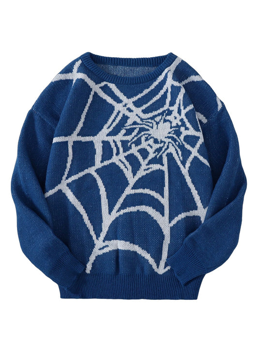 Pull avec motif toile d’araignée