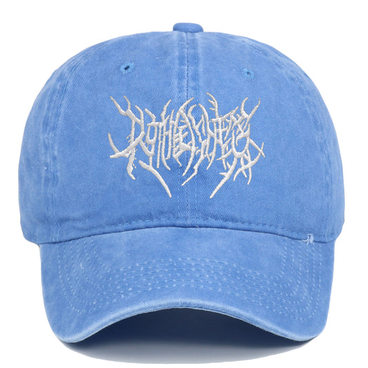 Casquette rétro délavée avec broderie