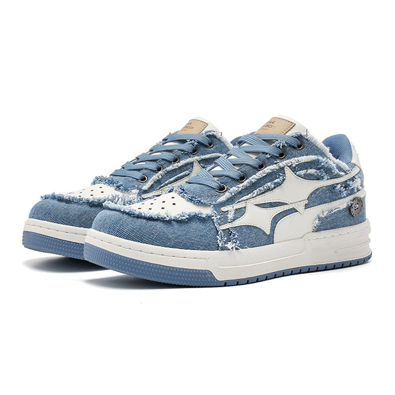 Baskets décontractées style déchiré tendance