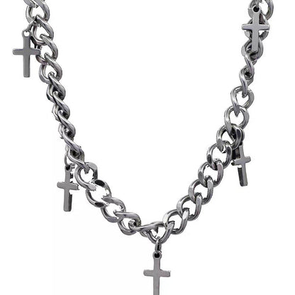 Collier chaîne croix homme