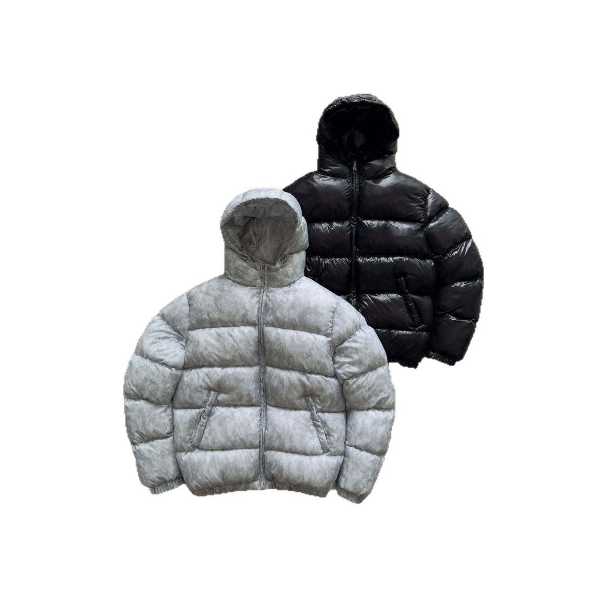 Veste doudoune à capuche en coton matelassé