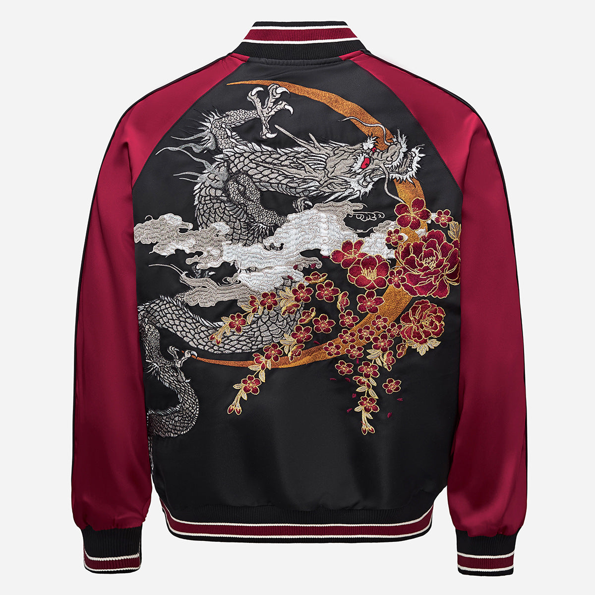Veste avec broderie de dragon volant
