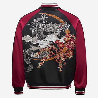 Veste avec broderie de dragon volant