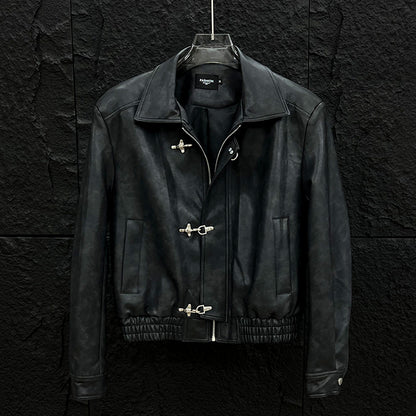 Manteau homme uni au style original et bad boy