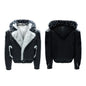 Veste en coton avec capuche en fourrure