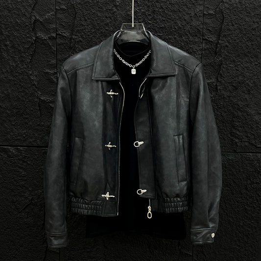 Manteau homme uni au style original et bad boy