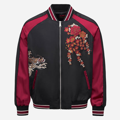 Veste avec broderie de dragon volant
