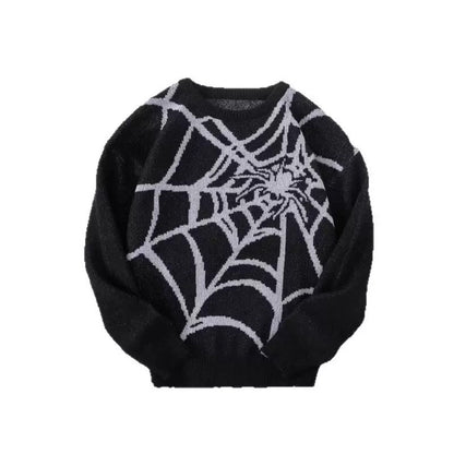 Pull avec motif toile d’araignée