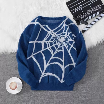 Pull avec motif toile d’araignée