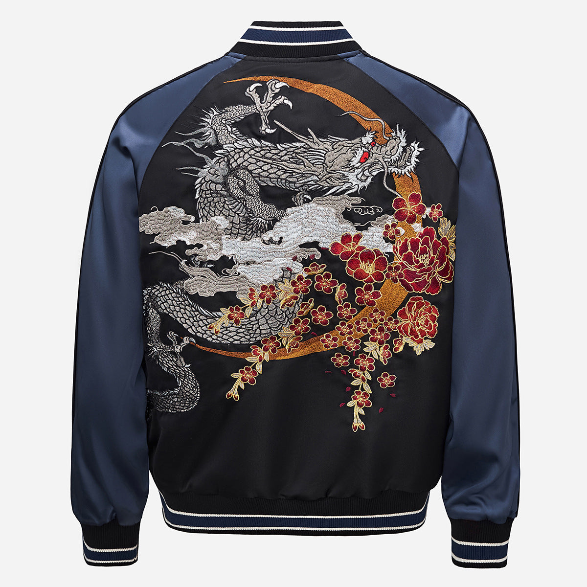 Veste avec broderie de dragon volant