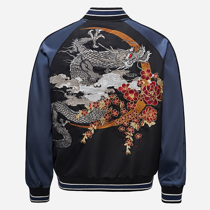 Veste avec broderie de dragon volant