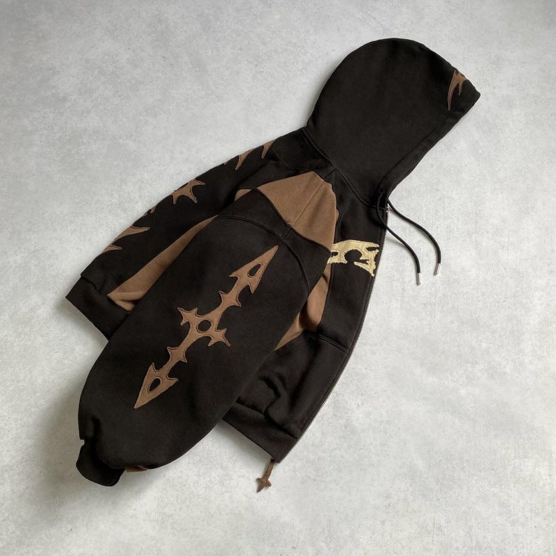 Manteau à zip ample et doux