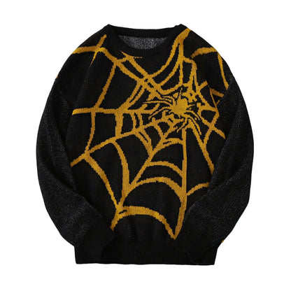 Pull avec motif toile d’araignée