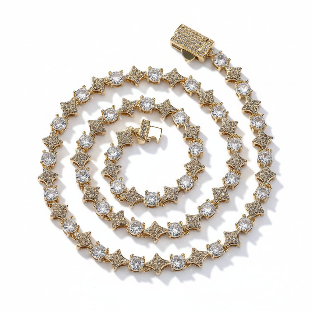 Collier et bracelet en Argent de Luxe