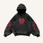 Sweat à capuche heart