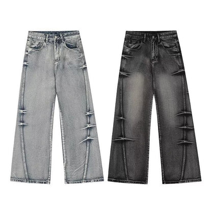 Jean ample, délavé style casual