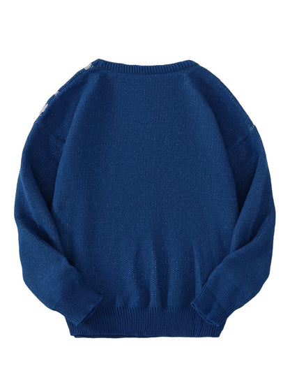 Pull avec motif toile d’araignée