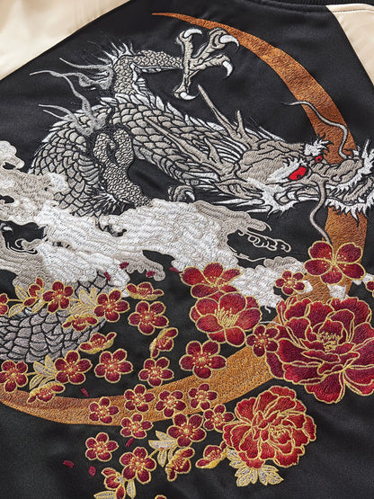 Veste avec broderie de dragon volant