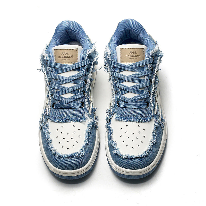 Baskets décontractées style déchiré tendance