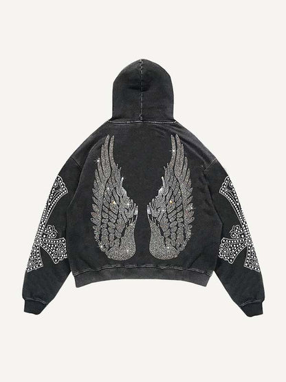 Sweat à capuche tête de mort