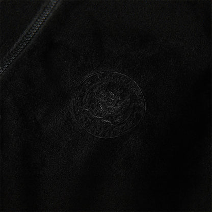 Gilet à capuche style rétro américain avec col en fourrure