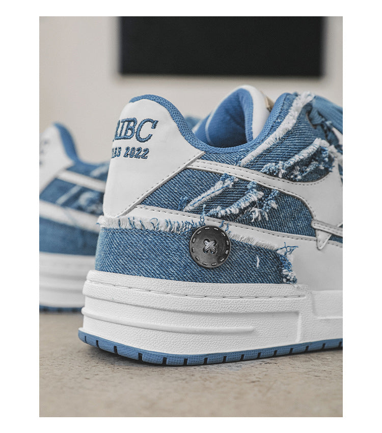 Baskets décontractées style déchiré tendance