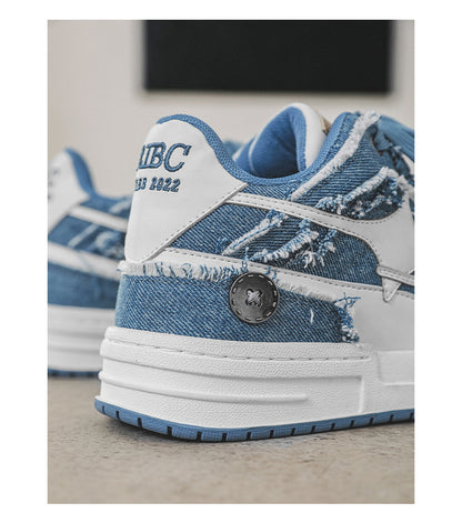 Baskets décontractées style déchiré tendance