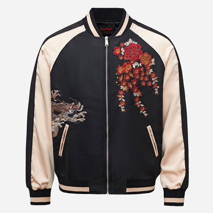 Veste avec broderie de dragon volant