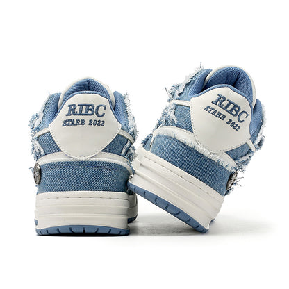 Baskets décontractées style déchiré tendance