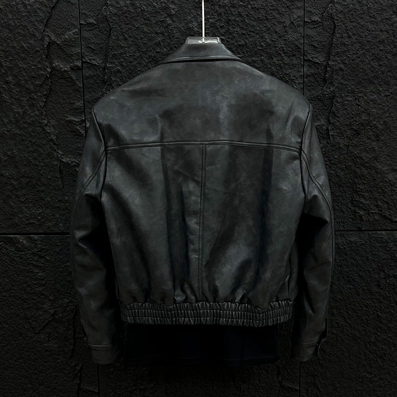 Manteau homme uni au style original et bad boy