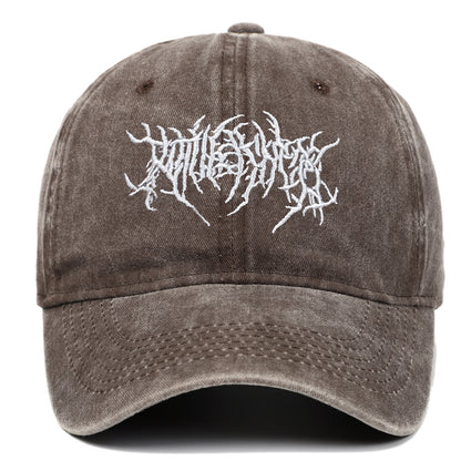 Casquette rétro délavée avec broderie